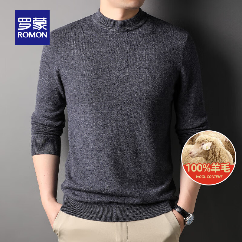 ���ɣ�ROMON��100%����ë�������ë����2023�ﶬ ��ů��֯ë�� 89Ԫ