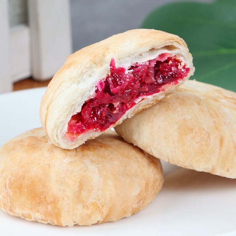 潘祥记吉庆祥玫瑰鲜花饼云南特产大理传统软皮鲜花糕点 原味玫瑰鲜花