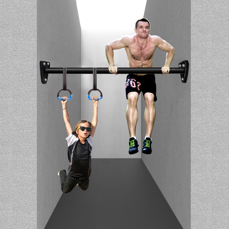 振飞单杠家用室内引体向上成人儿童健身器材家庭可调节墙体打孔固定杆 80-100cm(安装间距)