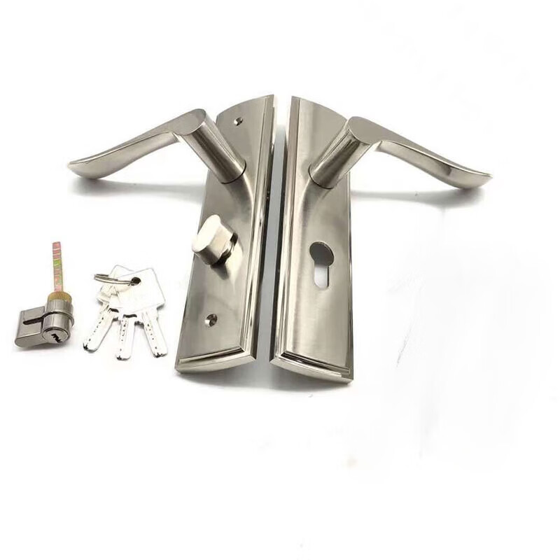 圣亿展 6550房间门锁孔距160木门锁厨房卫生间单子插芯锁老式通用门锁