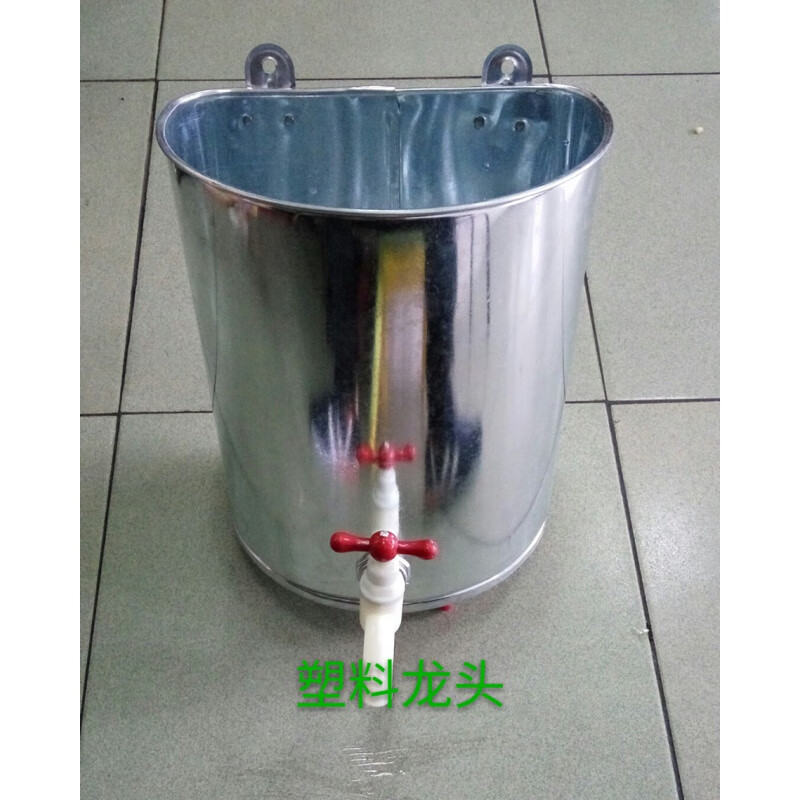 哲弘地适用水桶加厚白铁皮半圆铁桶理发店洗发桶带 小号实测18斤水