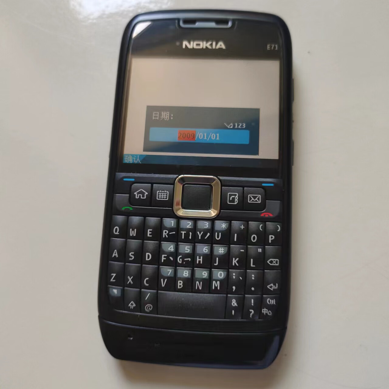 诺基亚（NOKIA）诺基亚 E71塞班QWERT全键盘宽经典款港版wifi手机 黑色 港版 带1电池1充电器