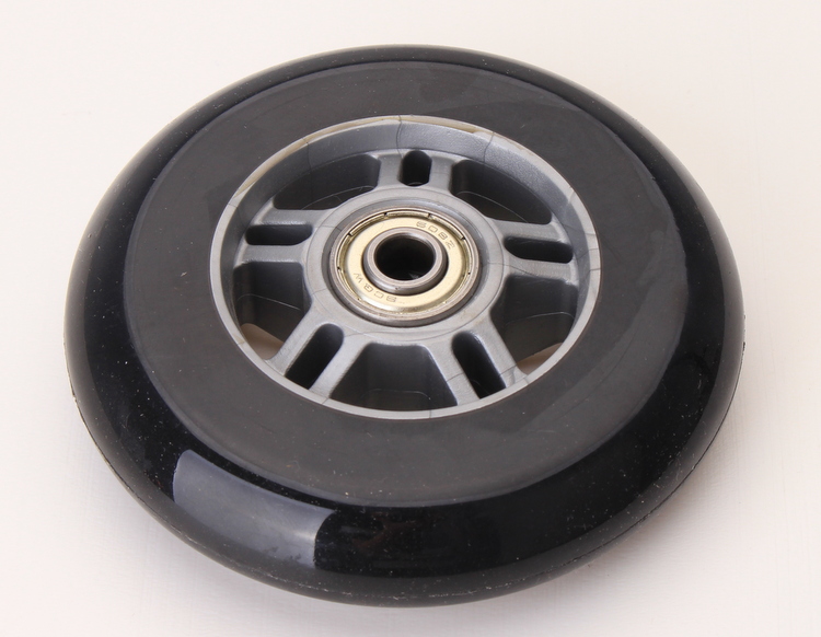 佛山运动休闲轮椅配件 fs723/720轮椅小前轮 4寸轮子原厂配件 深灰色