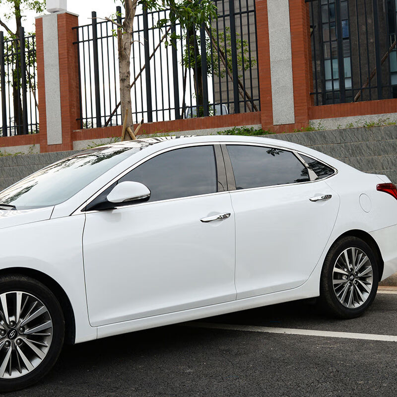 14-19款现代名图改装专用车门亮条不锈钢车窗饰条黑钛中柱装饰品 名图