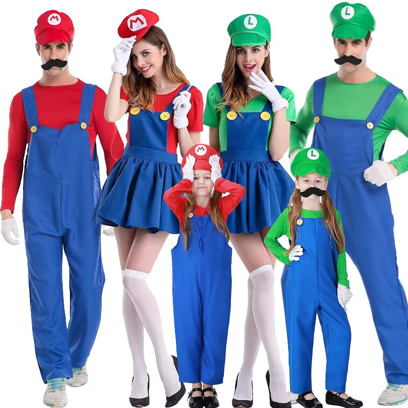 红色马里奥套装 儿童s(建议身高110-120cm)