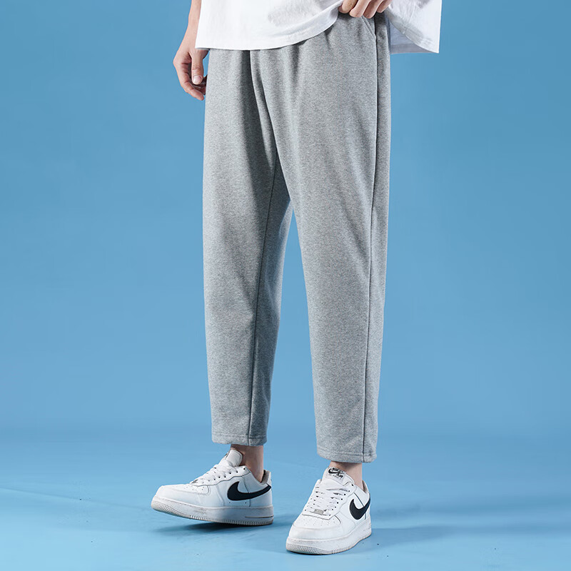 英棠矮个子男裤165休闲裤 夏季九分裤男直筒运动小个子9分休闲裤潮