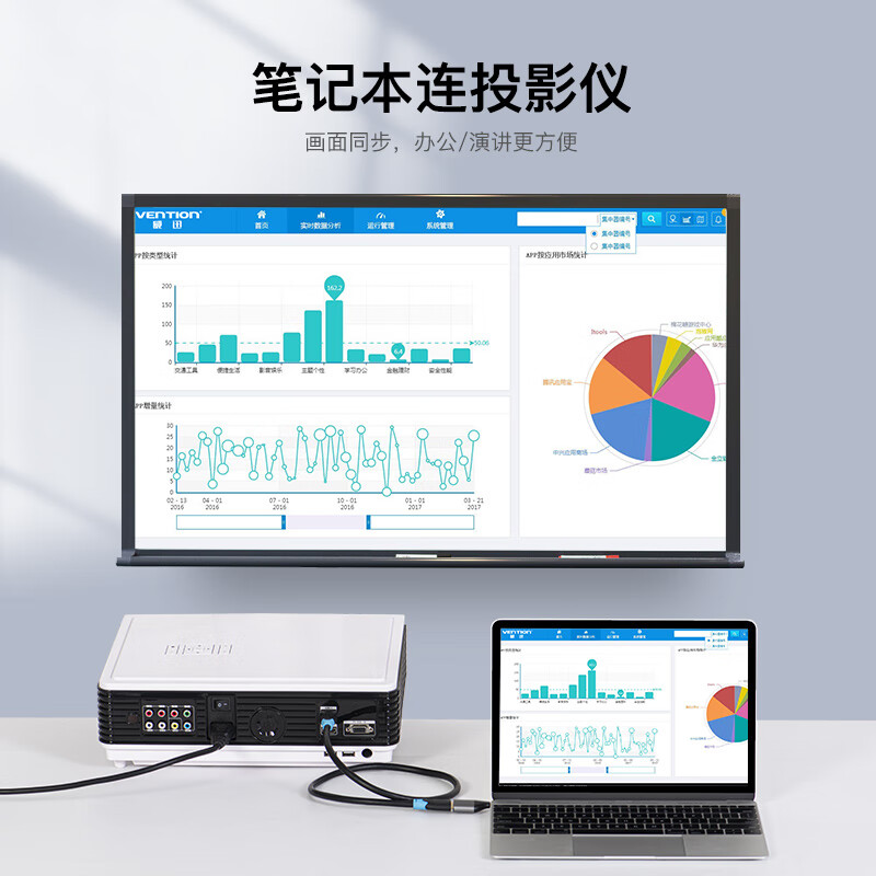 威迅（VENTION）Type-C转HDMI转接头转换器 高清4K60Hz华为mate30手机苹果MacBook笔记本电脑连接显示器电视