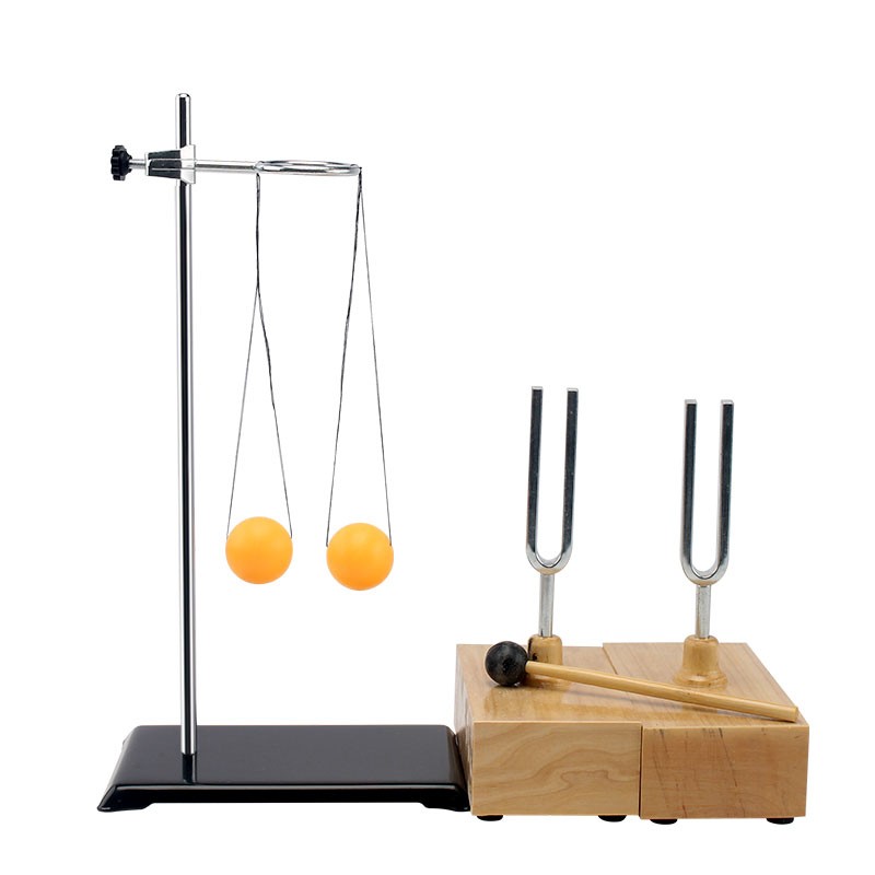 对乒乓球2只512hz比较振幅不同音乐器材实验器材 440共振音叉实验套装