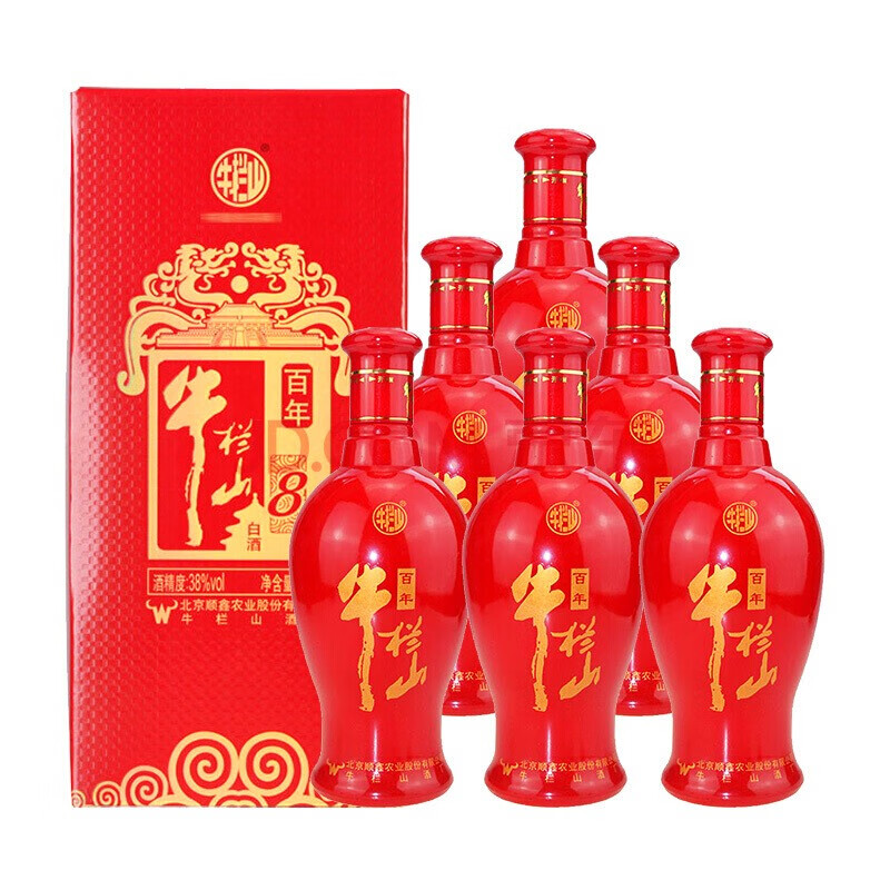 牛栏山二锅头 百年牛栏山 百年红系列 浓香型白酒 固态法白酒 过年送