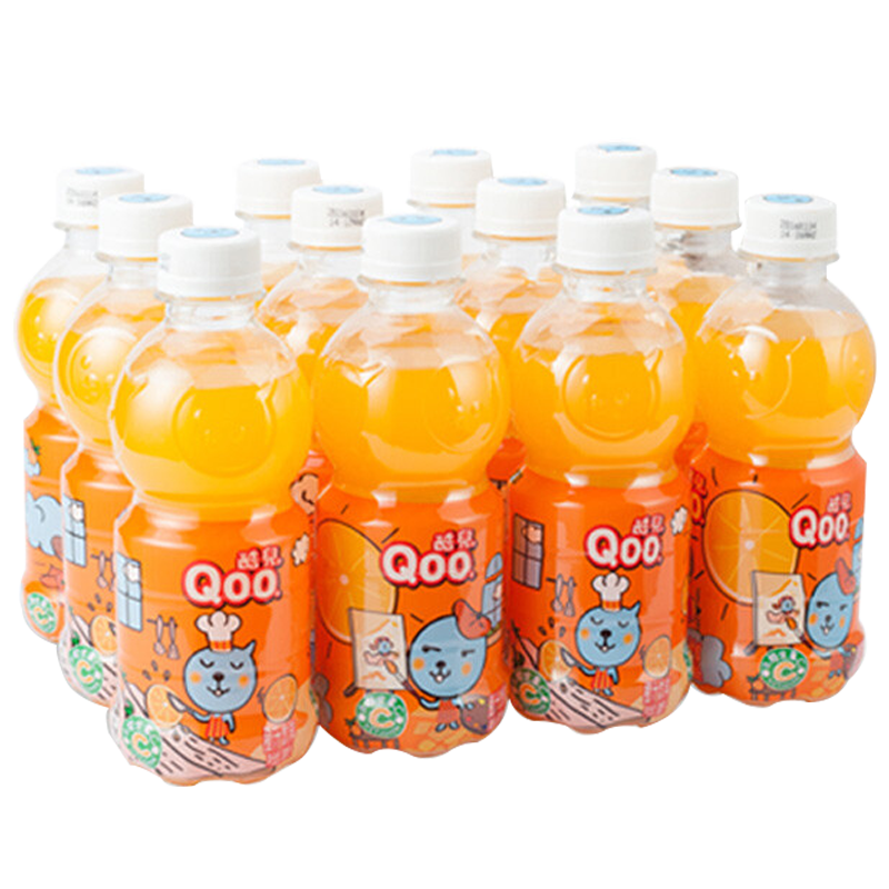 可口可乐（Coca-Cola）美汁源 MinuteMaid 酷儿 Qoo 橙味 果汁饮料 300ml*12瓶 