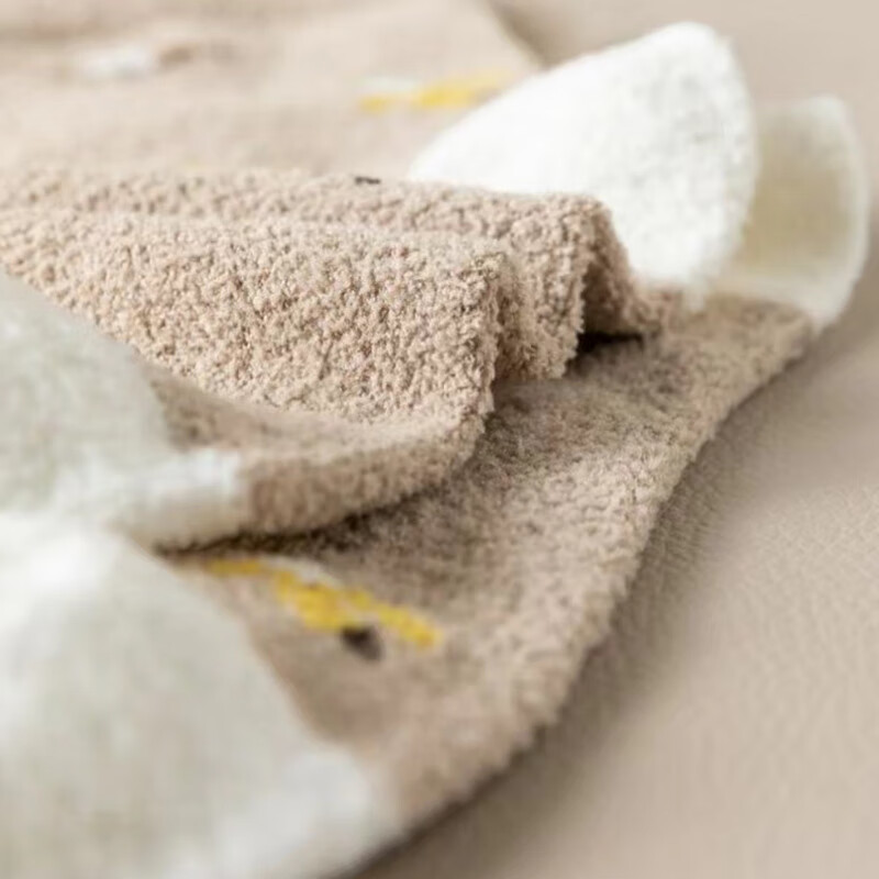 才大人高品质袜子冬季款保暖儿童袜子舒适透气婴儿暖粒绒中筒袜 男款【颜色随机】高品质暖粒绒 5双 3-5岁