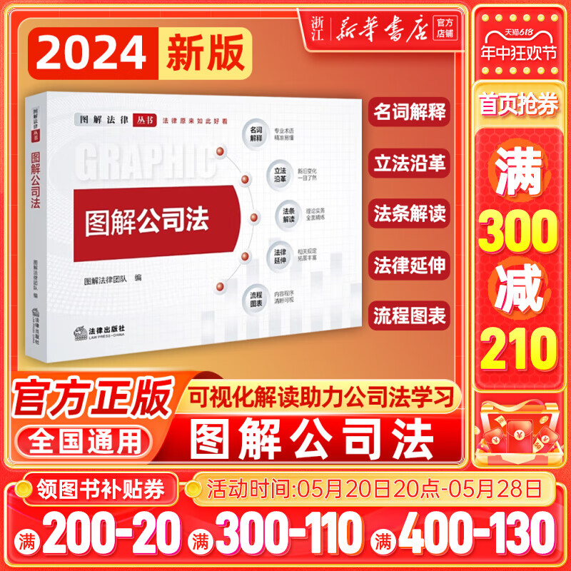 2024新书 图解公司法 图解法律团队编 名词解释 法条解读 流程图标