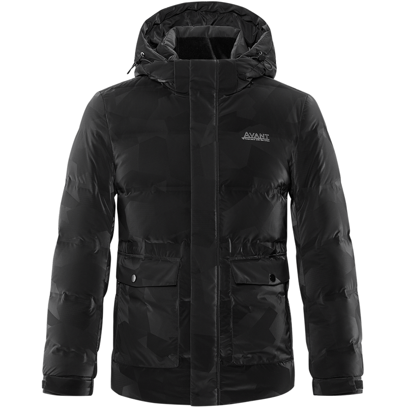 海澜之家hla羽绒服男可脱卸帽短款白鸭绒利落保暖外套男hwrad4d015a