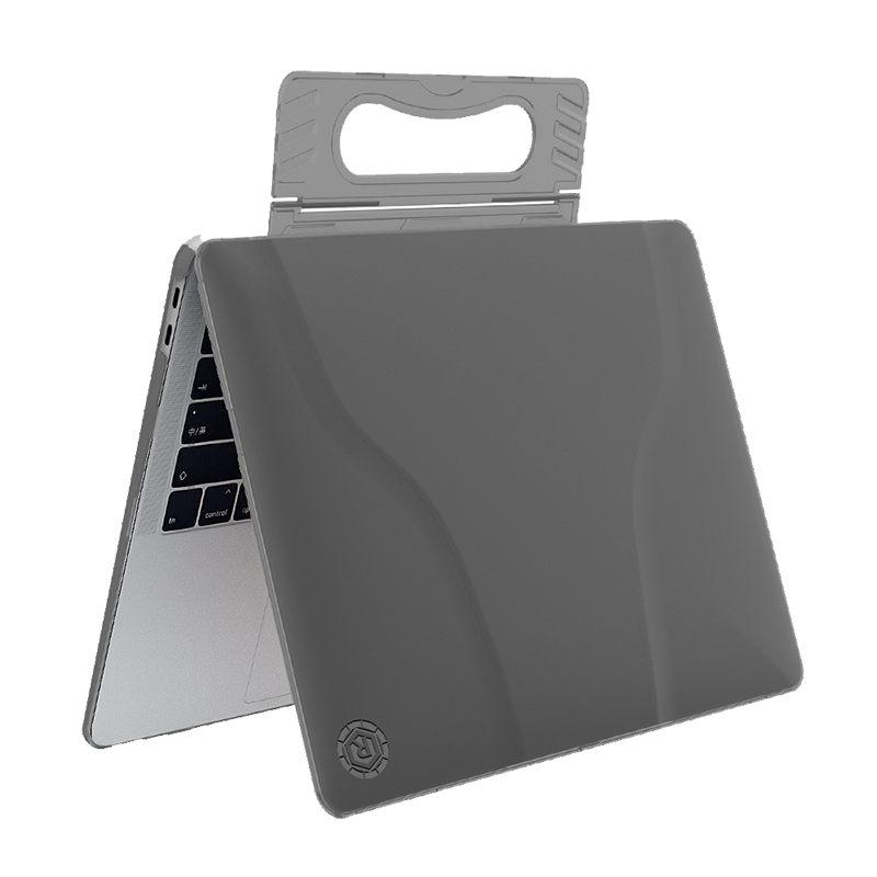 必优美（BUBM）苹果笔记本电脑保护壳便捷支架款苹果MacBook Air13.3英寸老款电脑保护套外壳防水防摔 骑士黑