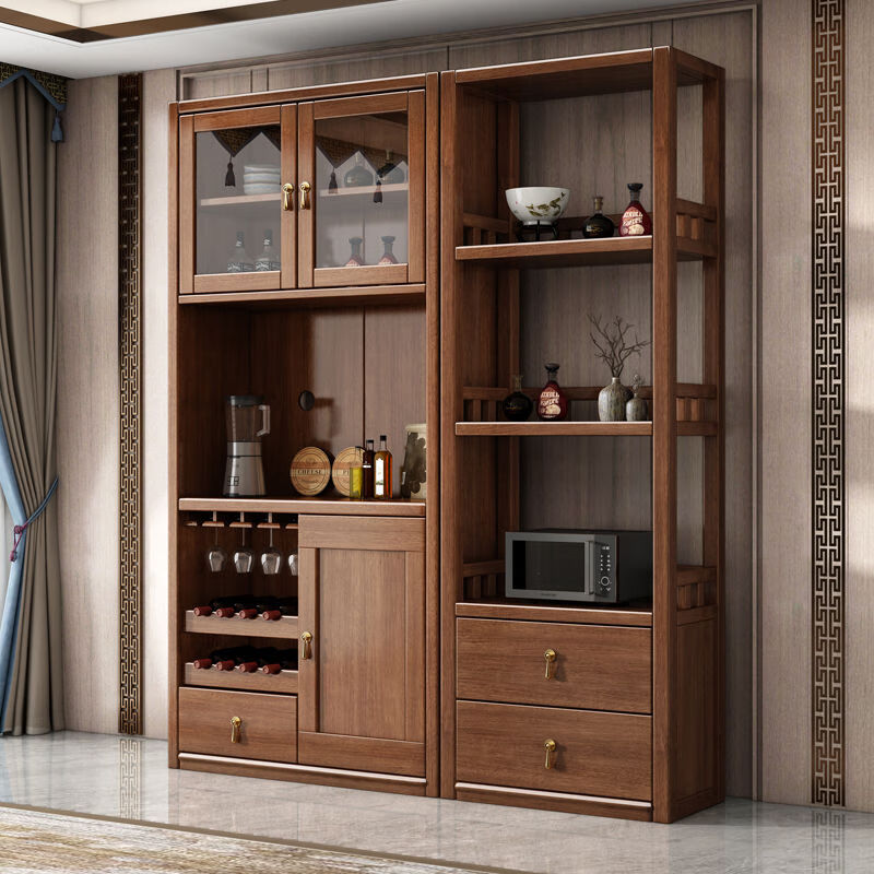 酒柜一体新款酒柜现代简约实木酒柜 两门餐边柜 【颜色联系客服备住】