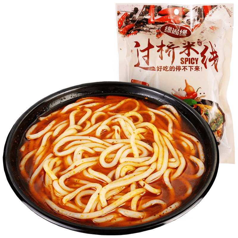 缘尚缘过桥米线355g真空袋装正宗米线方便食品面食办公室存粮素食米粉
