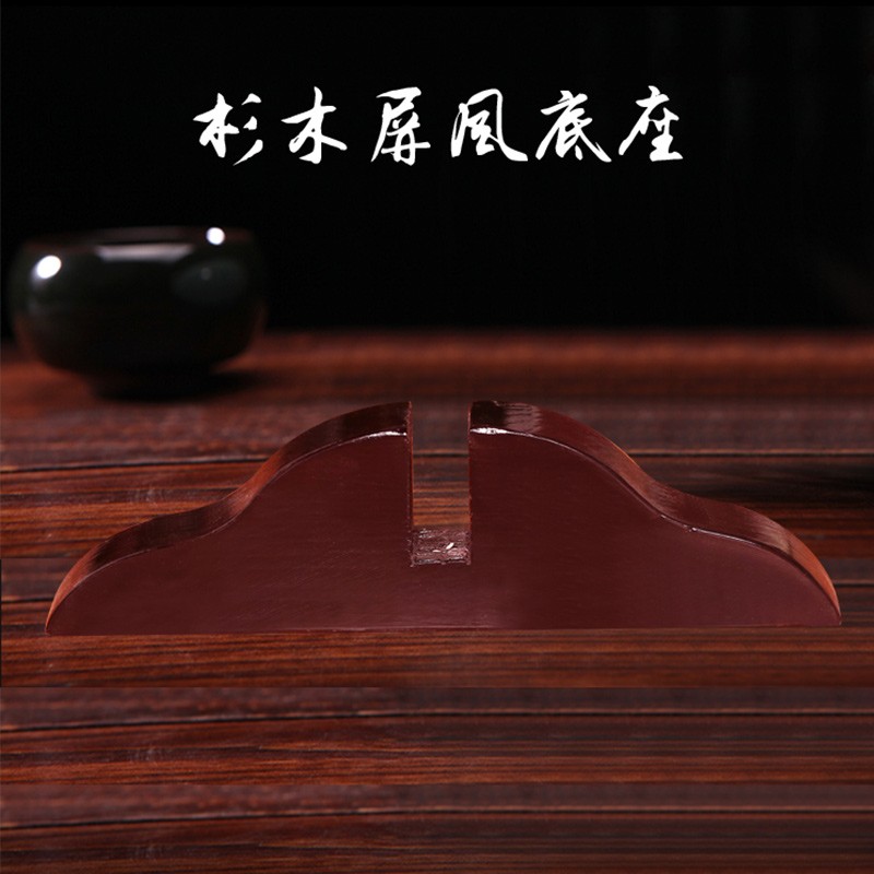 成爵成爵 屏风拉直底座万向轮固定底座实木屏风屏风隔断客厅可折叠