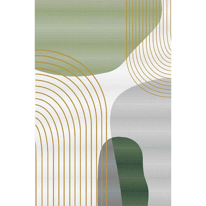 白萱【一毯一画】 轻奢风绿色客厅地毯茶几毯北欧卧室侘寂夏季 山郁