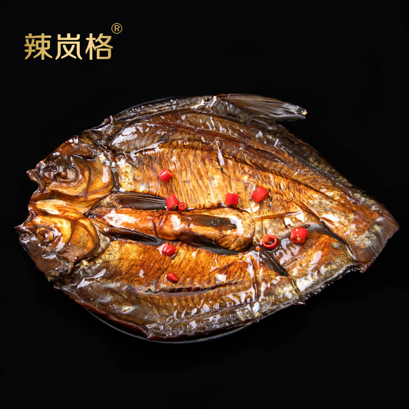 辣岚格酱板鱼湖南特产手撕鱼正宗香辣变态辣味2条320g 160克酱板鱼2条