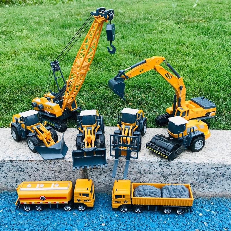 50  破拆机玩具合金打钻机挖机钻头破碎机打洞凿石模型儿童男孩工程车