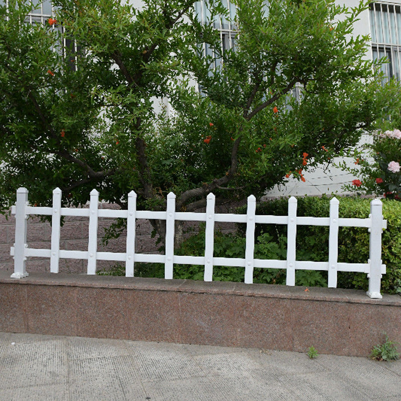 pvc塑钢草坪护栏农村围栏花池栏杆庭院花园栅栏户外绿化带隔离栏 纯
