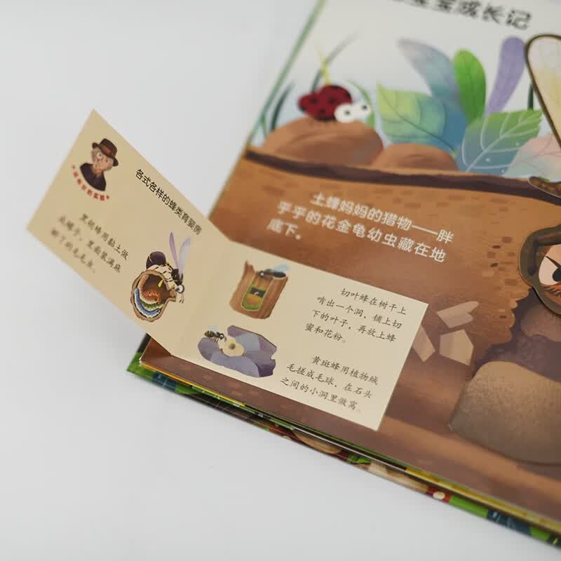 STEAM探索 法布尔昆虫记互动立体书 蜂和红蚂蚁（优枢学堂出品）详情图