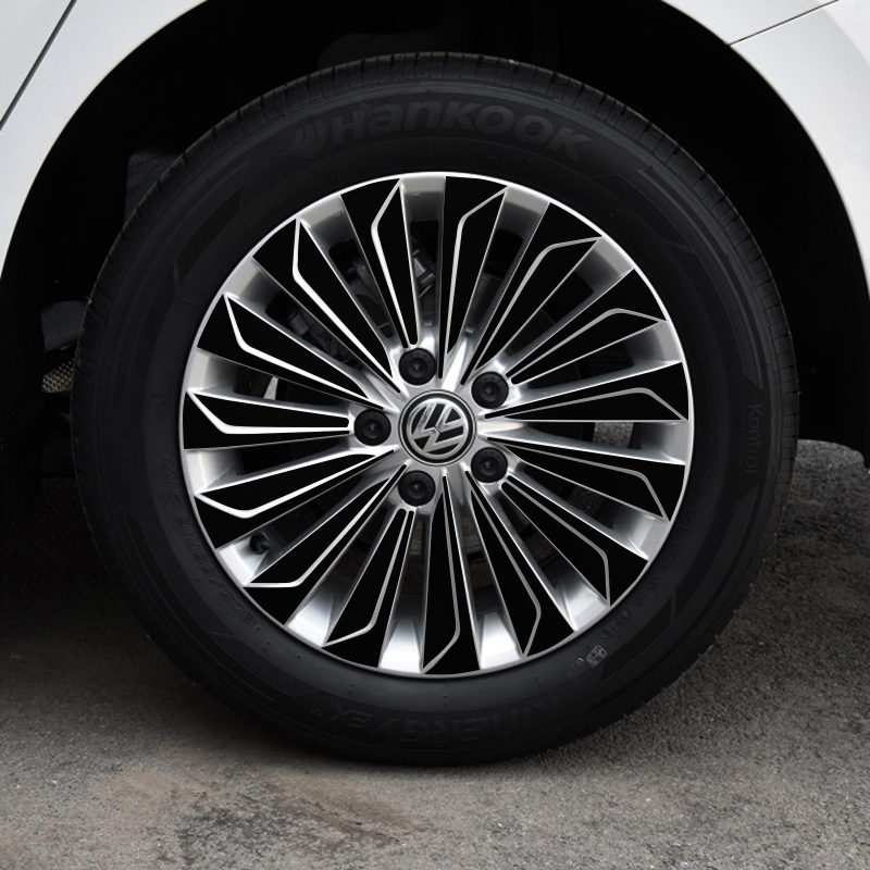 正炫 适用于18-19款大众新朗逸plus轮毂贴改装车轮圈装饰保护贴 亮
