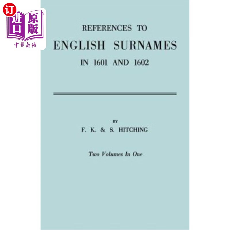 海外直订references to english surnames in 1601 and 1602 1601年和