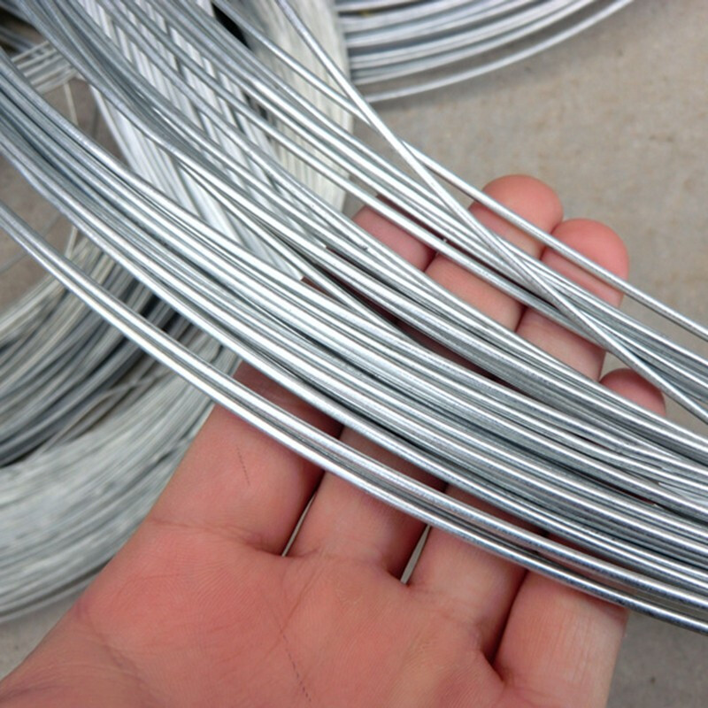 防锈铁丝 果园搭架挂窗帘晾衣绳工地建筑木工用铁丝线 14号一斤粗约