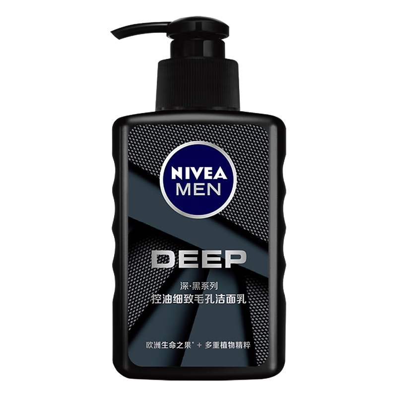 妮维雅（NIVEA）男士洗面奶收缩毛孔抗痘洁面套装（deep洁面+抗痘洁面）