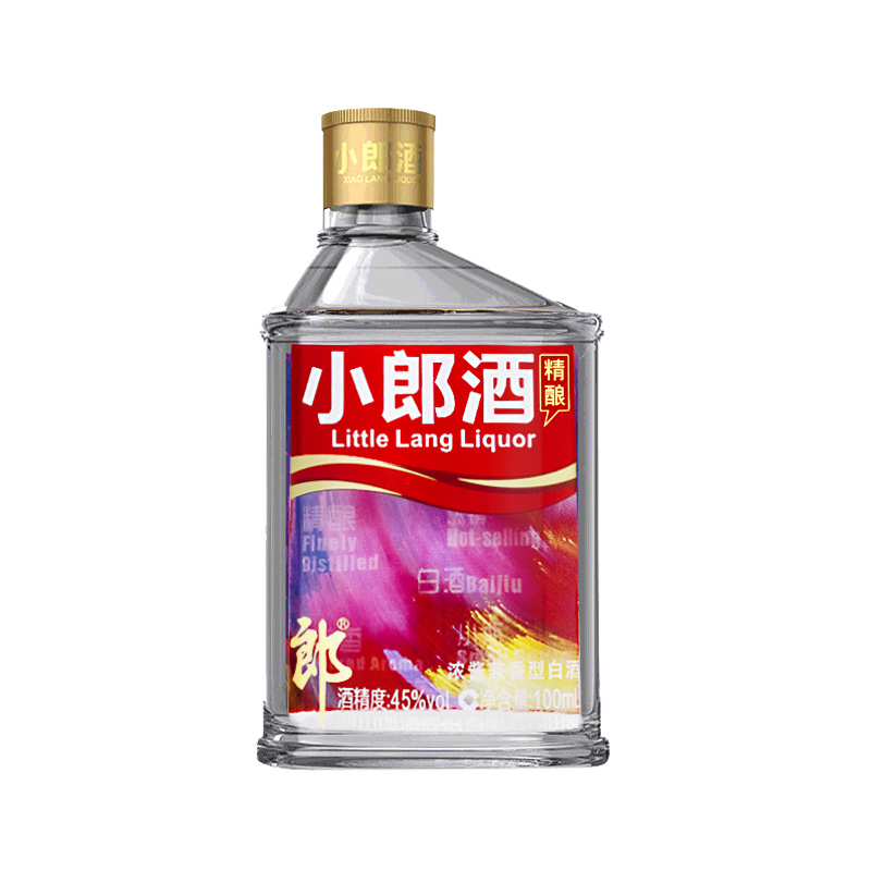 郎酒小郎酒炫彩小瓶45度100ml24整箱装兼香型白酒新老款随机发货dmd