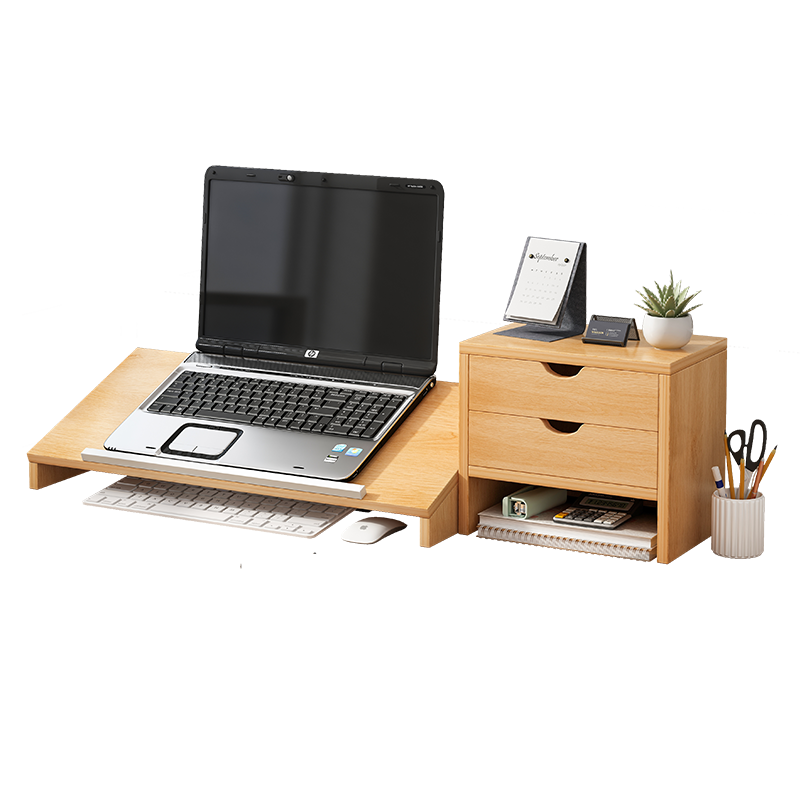 瑞象 笔记本电脑增高架支架托架显示器底座垫高办公室桌面收纳置物架子 【增高架】北欧枫木色