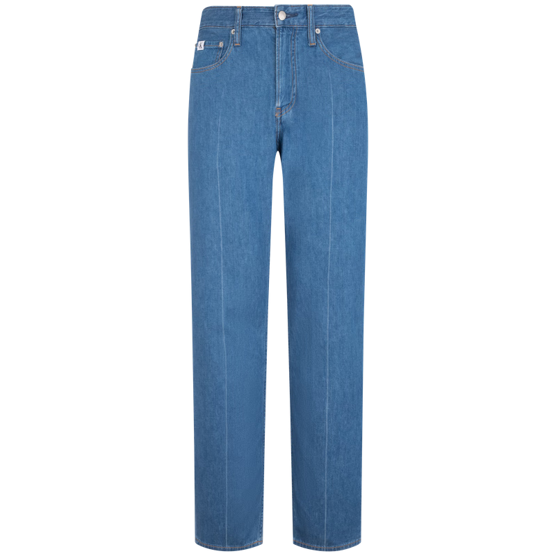 Calvin KleinJeans【復(fù)刻90系列】四季款男士ck復(fù)古亞麻直筒牛仔褲J325419 1A4-牛仔淺藍(lán) 28