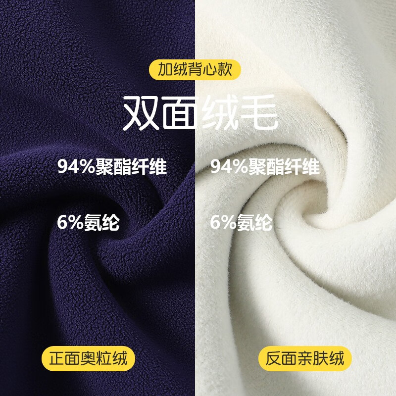 浪莎儿童马甲男童女童背心秋冬坎肩学院风中大童保暖外穿加绒加厚 深靛蓝 170 建议体重90-100斤