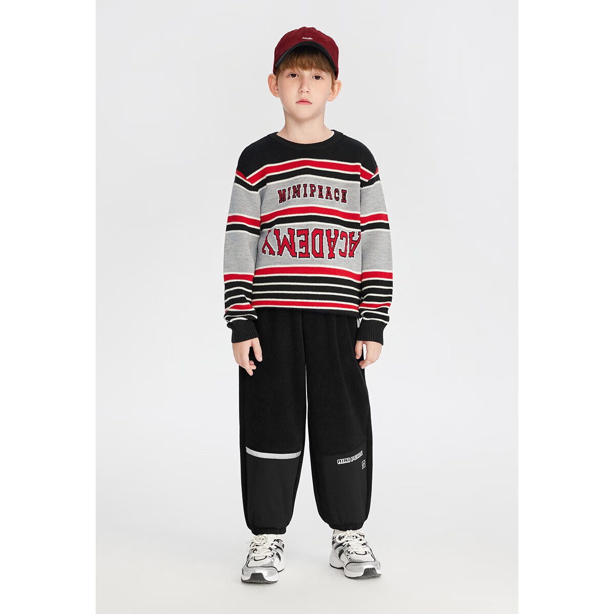 MiniPeace太平鸟童装冬男童休闲长裤FAGBE4C61 黑色 140cm