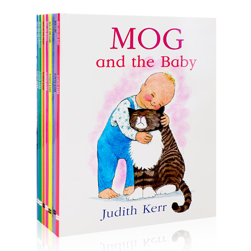 Mog and the baby小猫莫格8册儿童英语启蒙绘本 英语早教