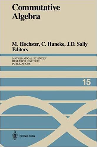 预订 commutative algebra