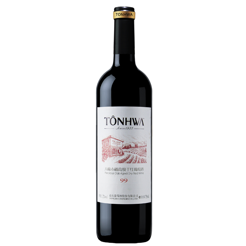 通化（TONHWA）干红葡萄酒 赤霞珠 大橡木桶99干红 12度 单支