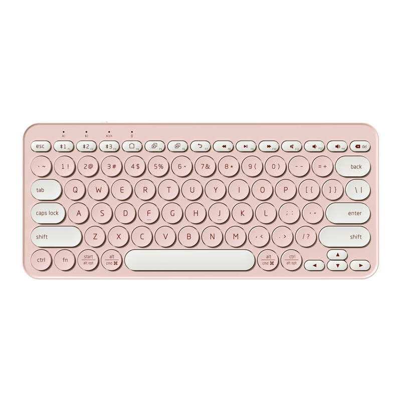 京东京造 超薄便携蓝牙键盘 无线键盘 笔记本ipad平板电脑办公键盘 蜜桃粉