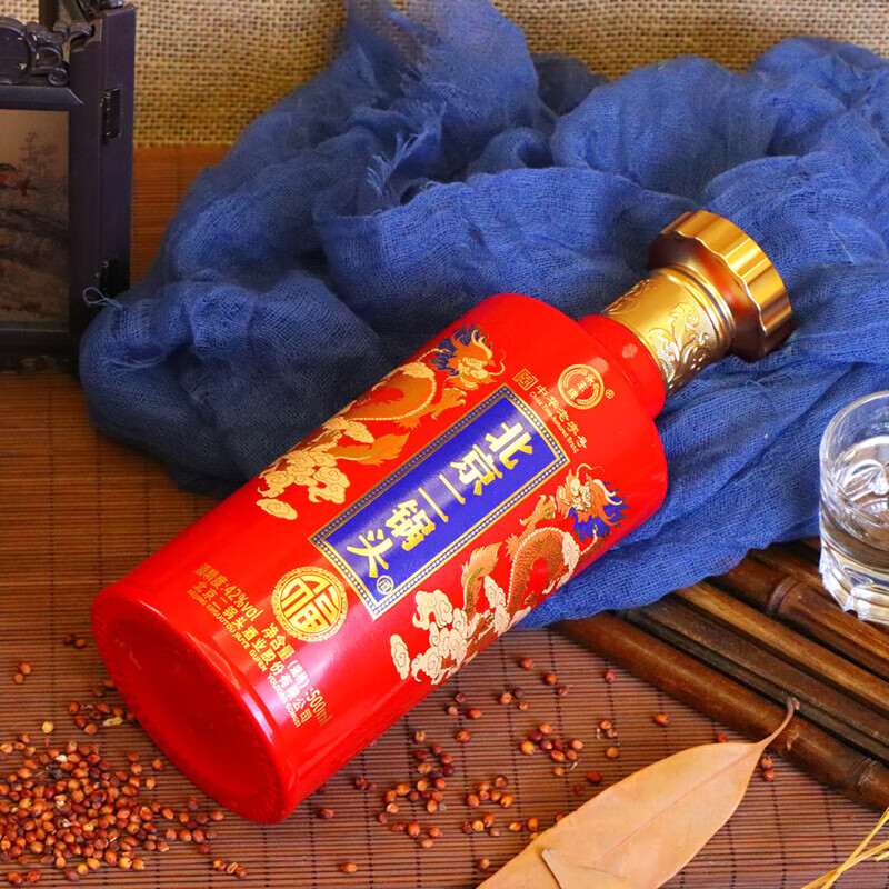 永丰牌北京二锅头 清香型纯粮食酒 婚宴喜酒 白酒整箱装 宴请送礼酒 42度 500mL 6瓶 龙福