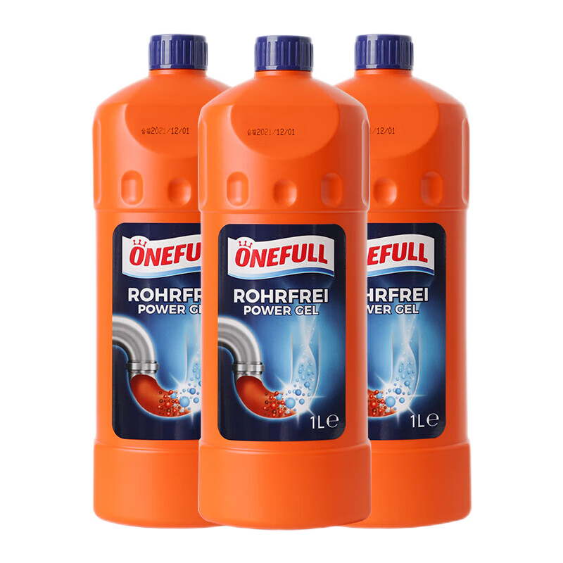 ONEFULL�¹��¸�ͨ�ܵ���ͨ��ǿ���ܽ�ë����Ͱ����ͨ��ˮ�����۶������� 1000ml 3ƿ 65.3Ԫ