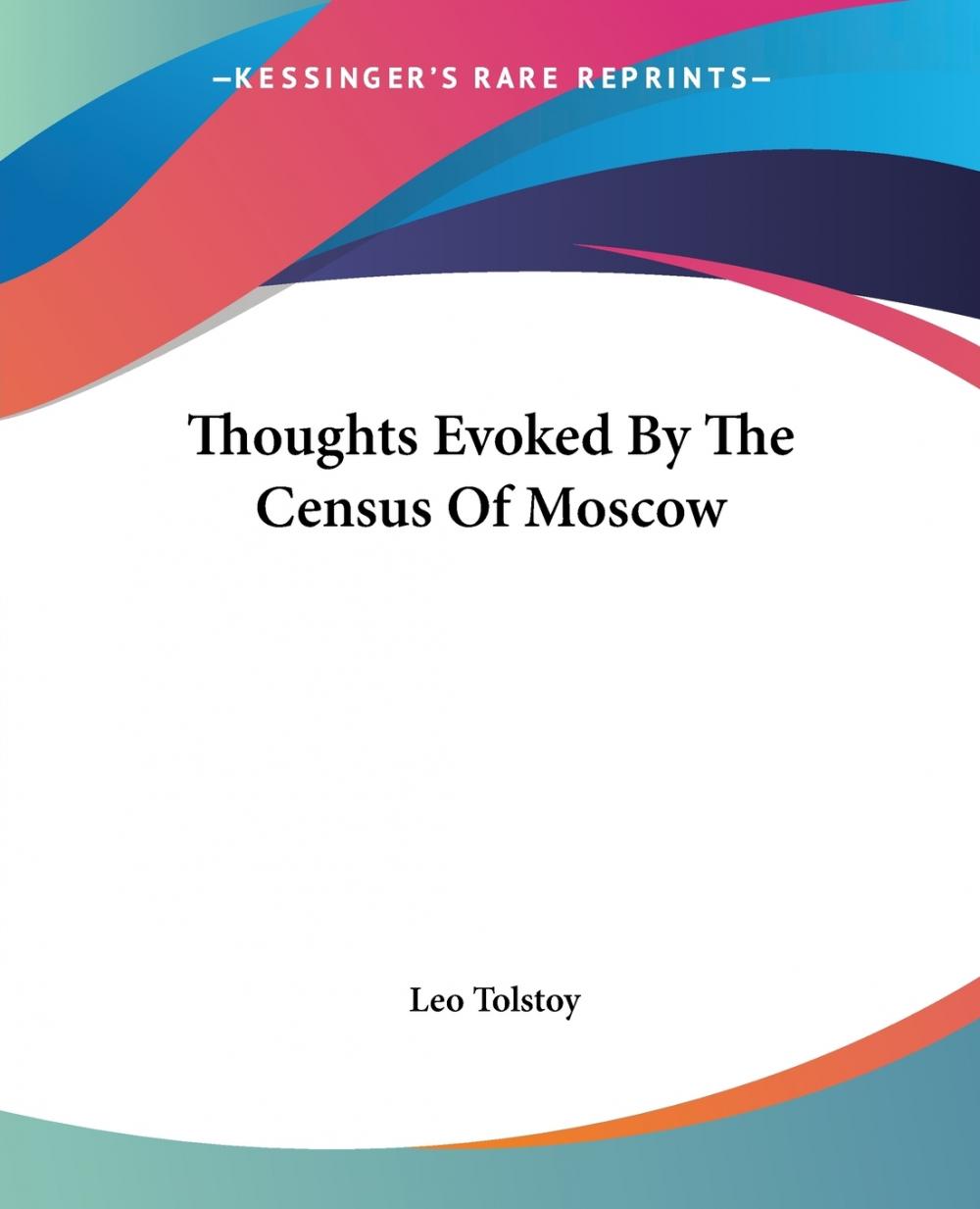 预售 按需印刷thoughts evoked by the census of moscow