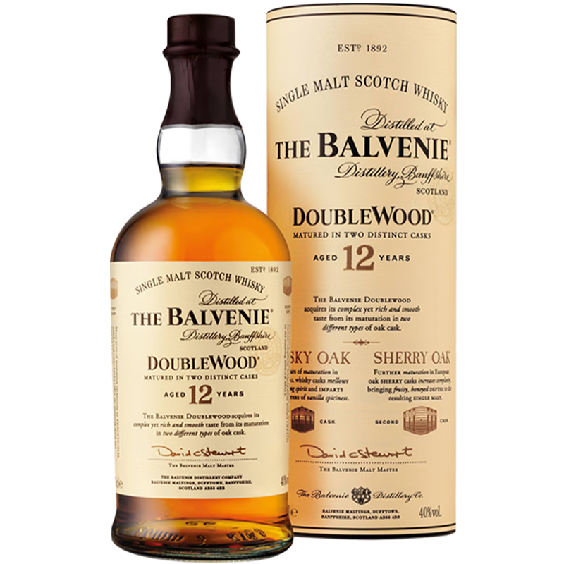 �ո����ٸ���The Balvenie��˫Ͱ����12�굥һ��ѿ��ʿ��������700ml һֻװ