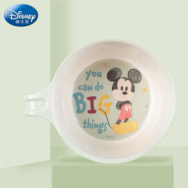 迪士尼（Disney）儿童餐具手柄碗饭碗宝宝辅食家用卡通汤碗密胺汤碗怎么样,好用不?
