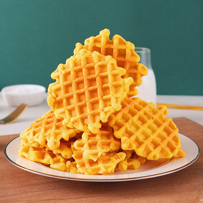 满格华夫 无蔗糖华夫饼  早餐面包蛋糕休闲下午茶点心零食原味 华夫饼