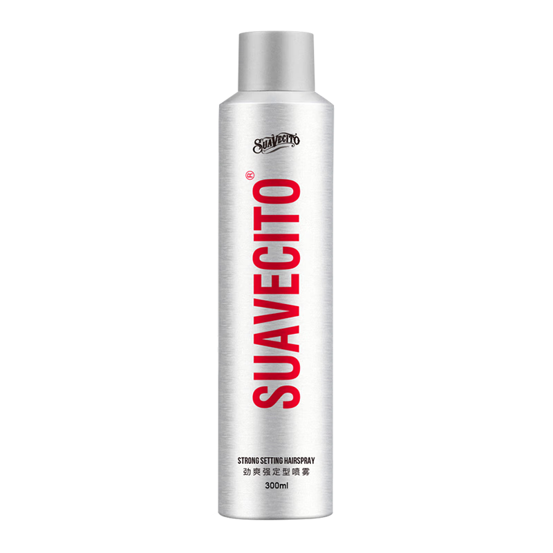 Suavecito骷髅头发胶喷雾定型 男女士蓬松碎发干胶头发造型发型发油发蜡清香保湿啫喱水300ML