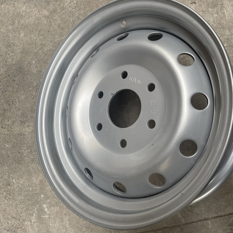 馨悠洁适用 五菱征程荣光新卡单双排货车钢圈铁圈轮毂15寸6孔加厚总成