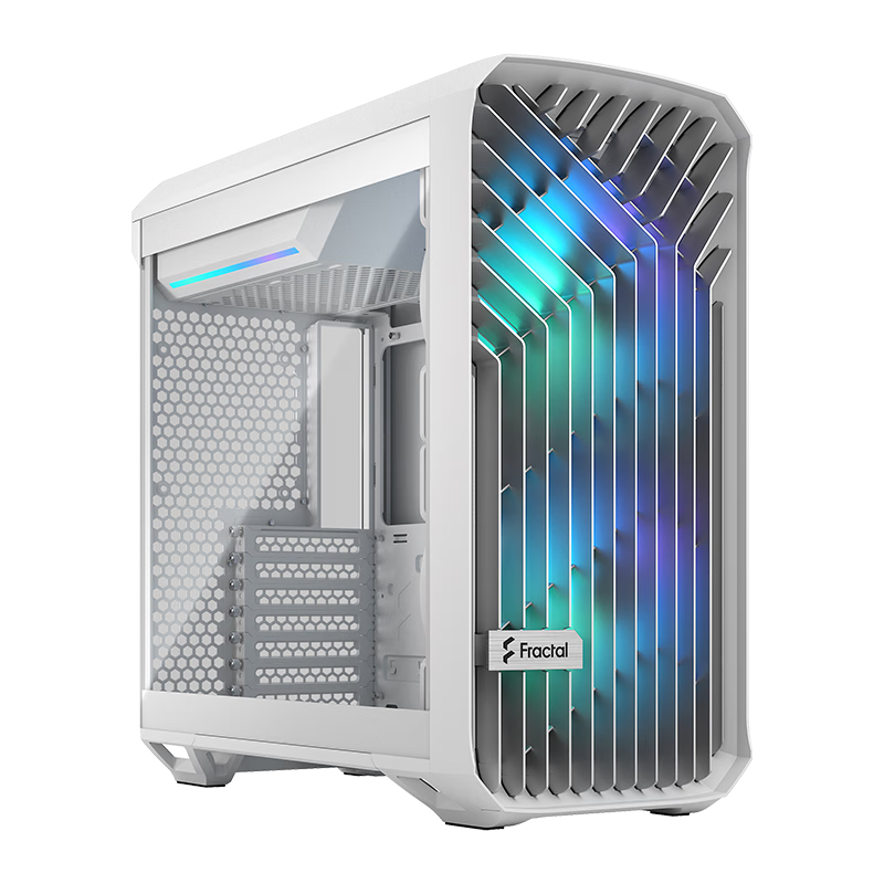 Fractal Design Torrent Compact台式机atx电脑机箱 白色玻璃RGB版(浅色)