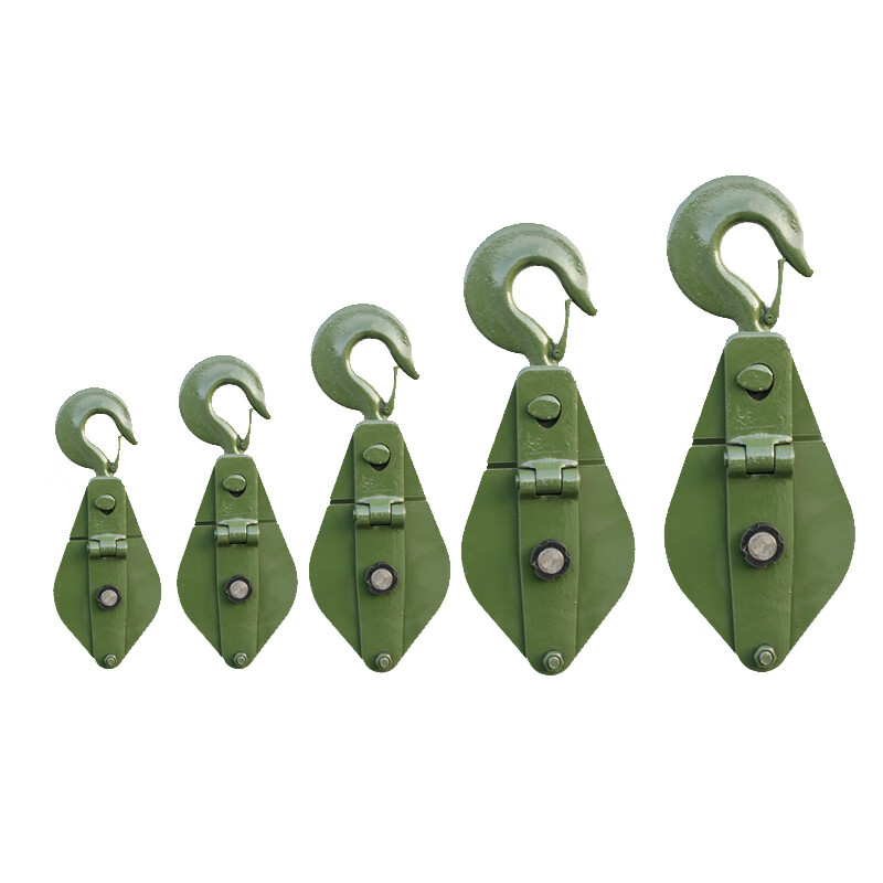 巨牛 起重滑轮1/2/3/5/10吨 起重吊环滑轮组小滑车起重吊钩吊滑轮 0.