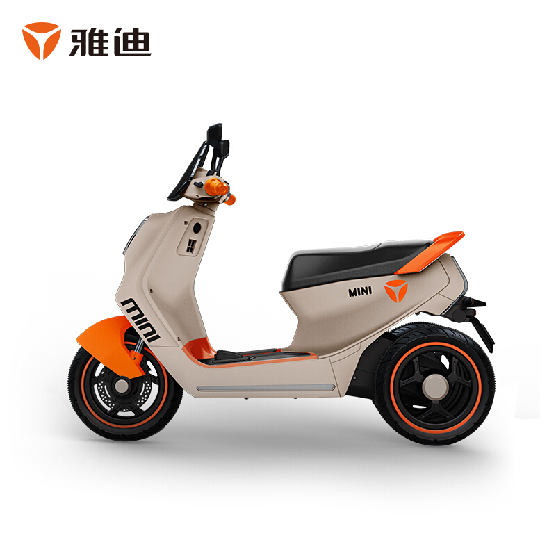雅迪(yadea)新款儿童电动车三轮车可坐2-12岁小孩宝宝玩具车轻便童车